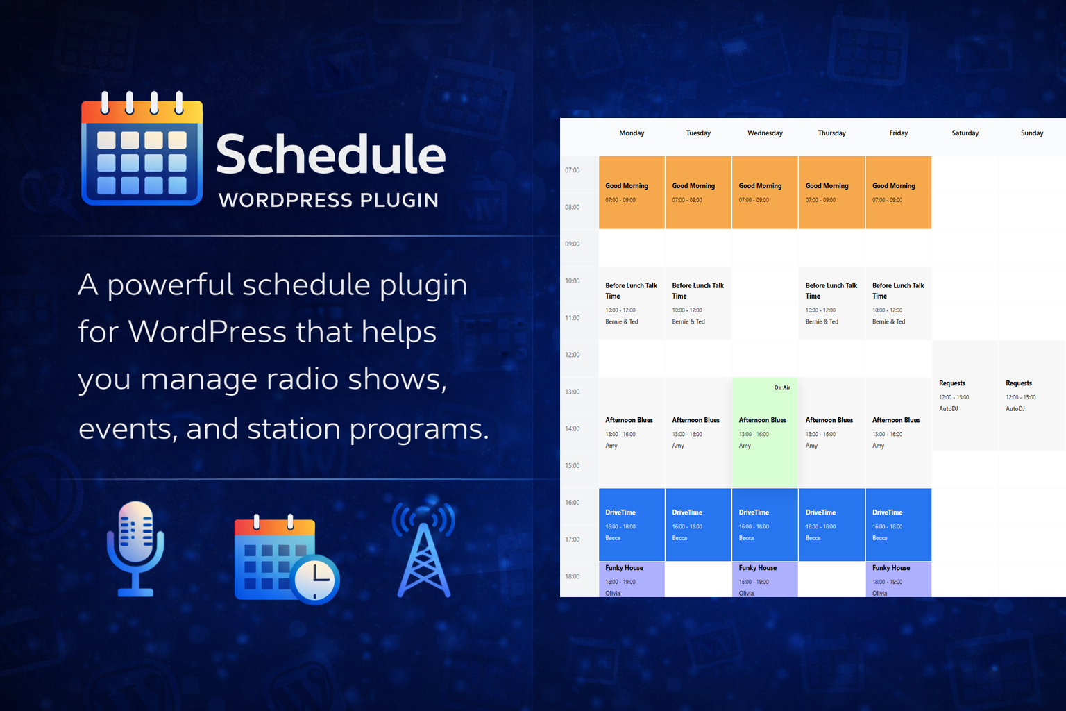 SCS Schedule Manager WordPress Plugin