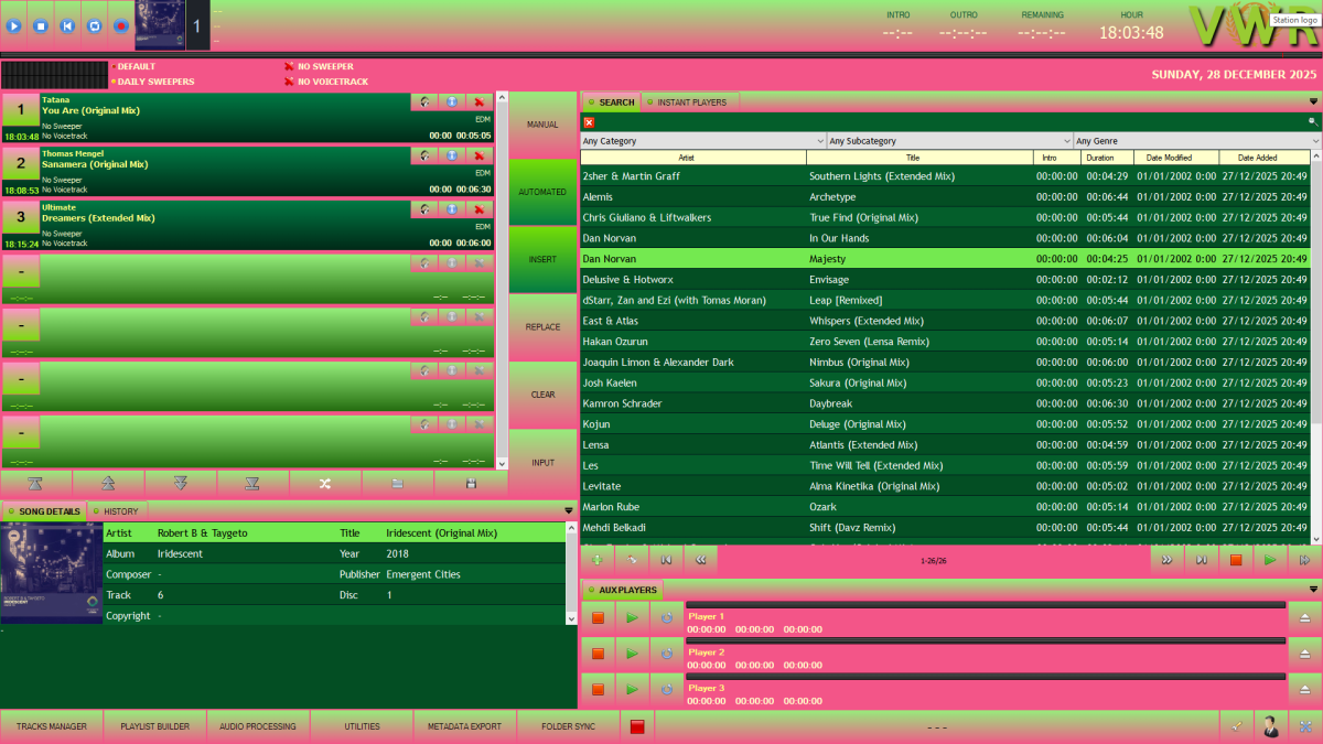 WatermelonGPB_2 RadioDJ Color Style